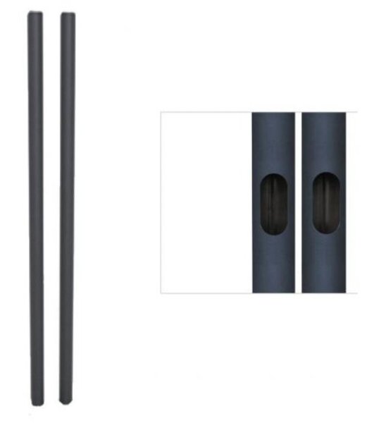 PMTS-T84B 84 in. Replacement Mounting Poles for PSP-Base & Psp-S-Base Stands, Black