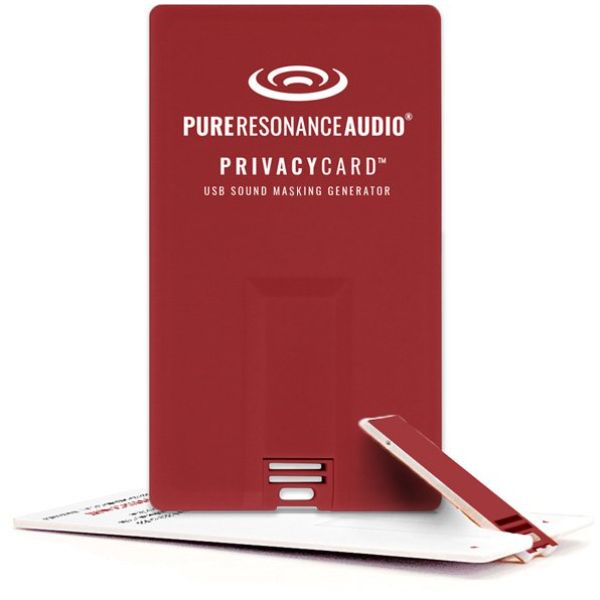 Picture of Pure Resonance Audio PRAC-PRIVACY-WHT USB Sound Masking Generator Privacy Card