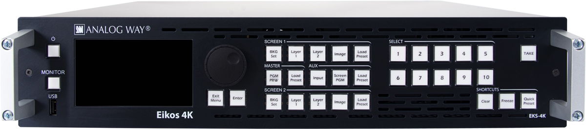 Picture of Analog Way AWA-EIKOS-4K Eikos 4K 4K60 Multilayer Video Mixer & Seamless Presentation Switcher