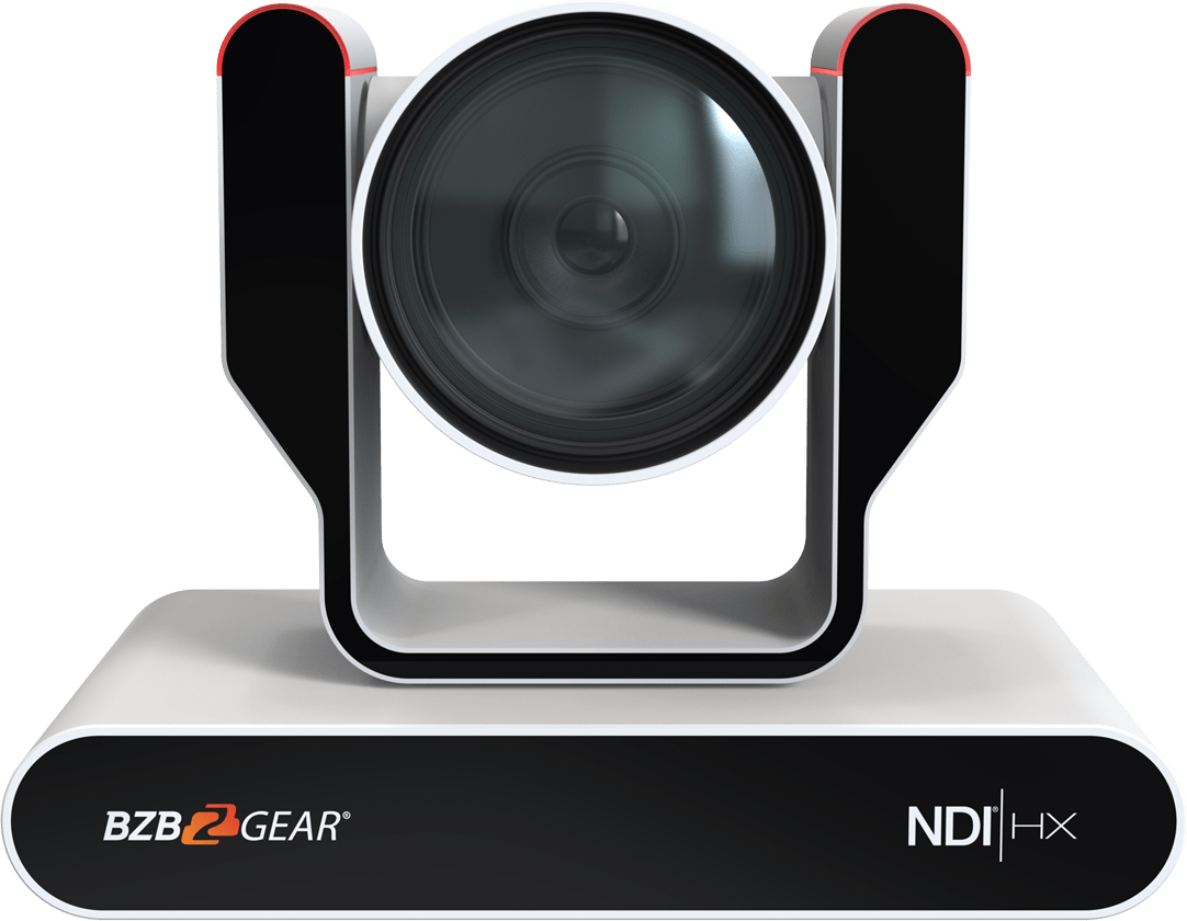 Picture of Bzbgear BG-ADAMO4KND12XW 12x 4K UHD Auto Tracking 12G-SDI-USB 2.0-3.0 NDI HX Live Streaming PTZ Camera with Tally Lights, White