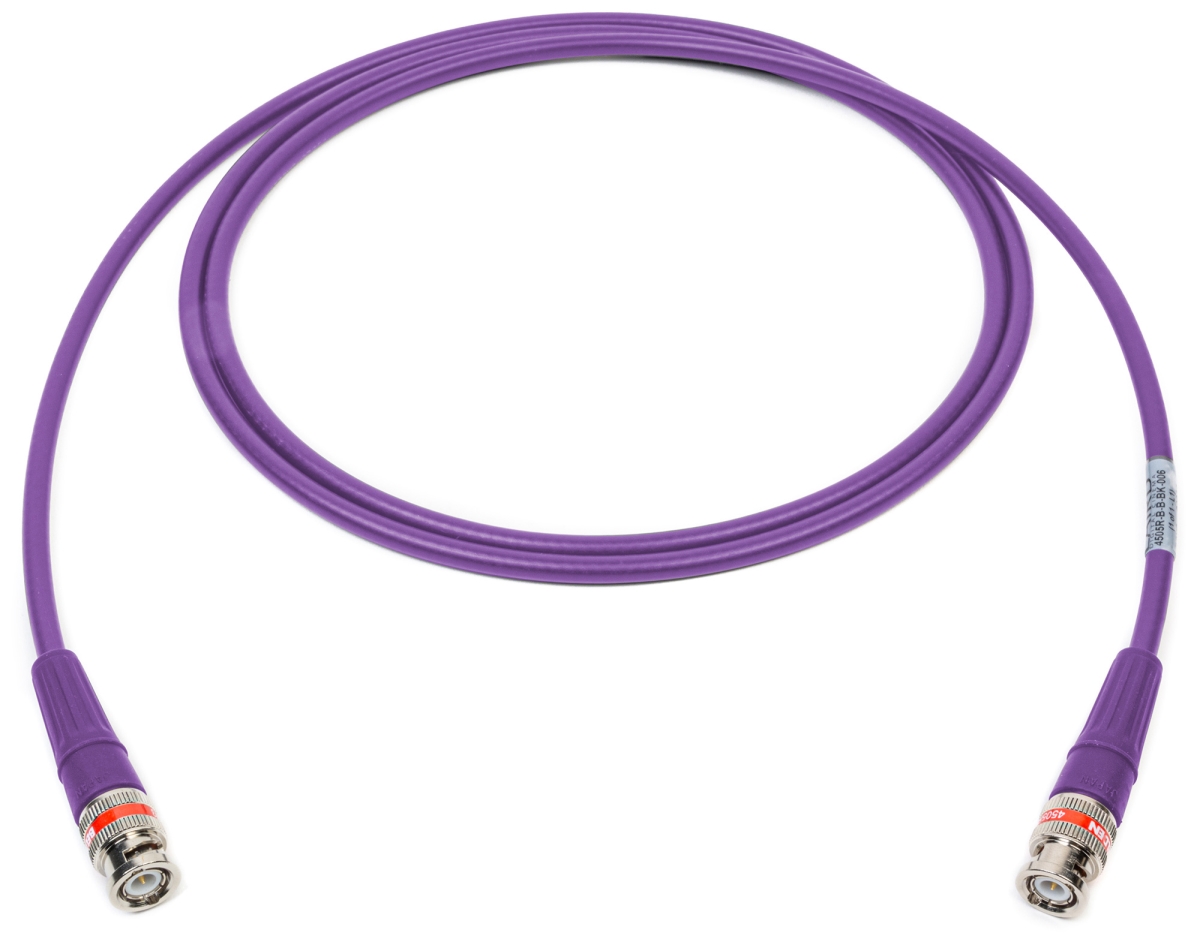 4505R-B-B-VT-035 35 ft. 12G-SDI 4K UHD Single Link BNC Cable, Violet