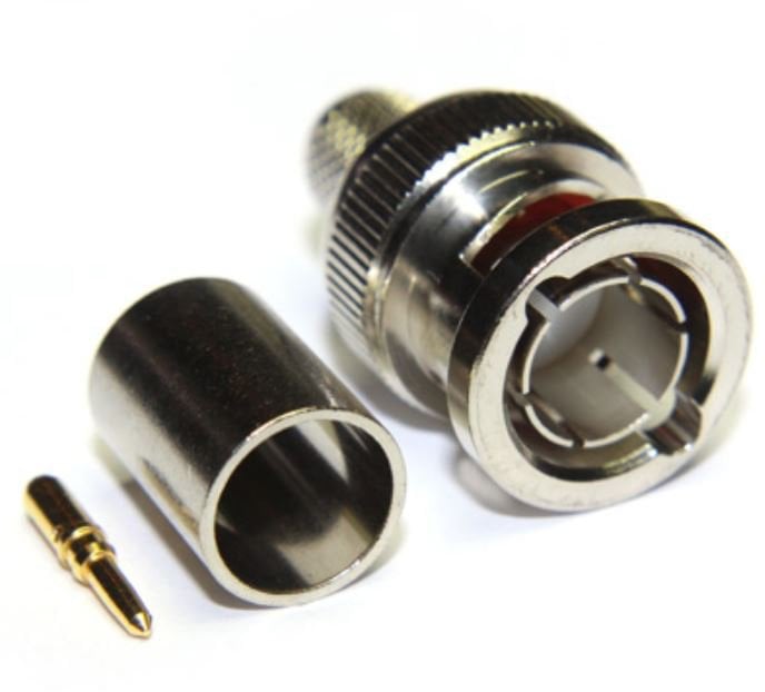 COA-10005B36FC1 75 Ohm BNC High Definition Crimp Plug for Belden 1694A, 1694F - Pack of 100