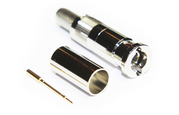 COA-67005B66FB1 75 Ohm Micro BNC Straight Crimp Plug for Belden 1505A - Pack of 100