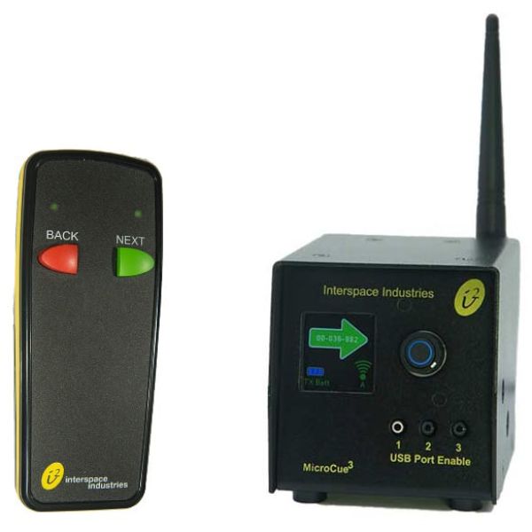 Interspace Industries INTI-MC3-S2 MicroCue3 3 USB Cueing System with 1 x 2-Button Handset