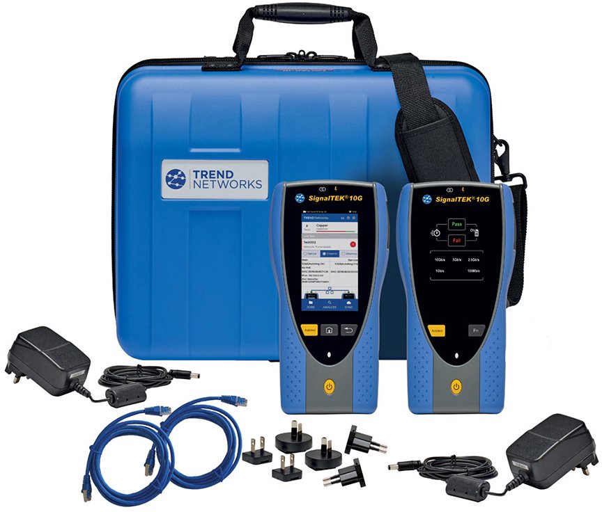 S45-ST-157003 Signaltek 10G Pro Cable Tester with Fiber & Network Testing
