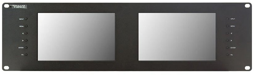 VZ-070RM-E 7 in. Two Rackmount FHD Broadcast Monitors