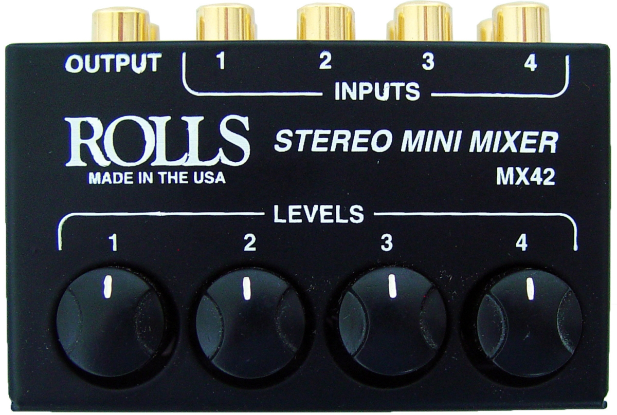 MX42 4 Channel Stereo Passive Mixer
