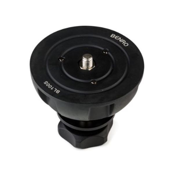 Picture of Benro BNRO-BL100S 100 mm Hi Hat Half Ball Tripod Adapter with Short Tie Down Handle