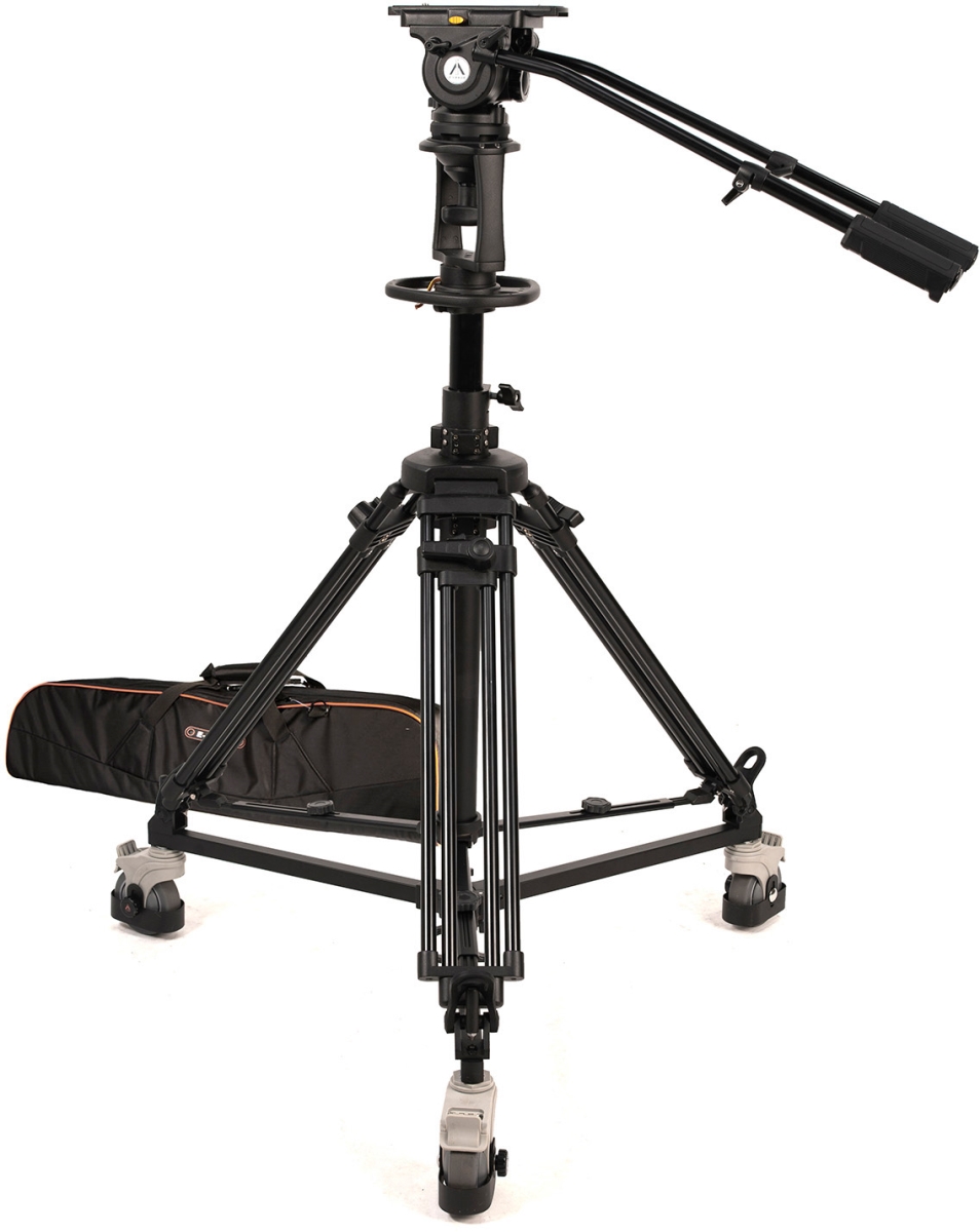 Picture of E-Image IKAN-EI-GH20-KIT Fluid Head with AT7903 Tripod Pedestal & 7004B Dolly