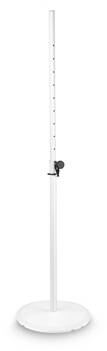 Picture of Gravity Stands GR-GSSPWBSET1W Gravity Loudspeaker Stand with Base & Cast Iron Plate&#44; White