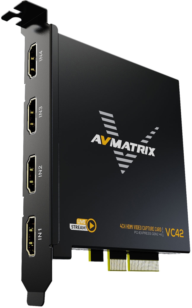 Picture of AVMatrix LIL-VC42 4-Channel HDMI 1080p 60 PCI-E Capture Card