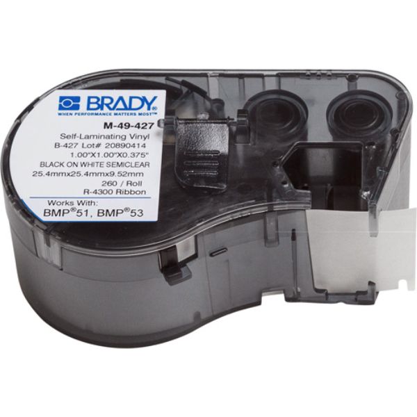 Picture of Brady BDY-M-49-427 Label Maker Cartridge - 260 Count