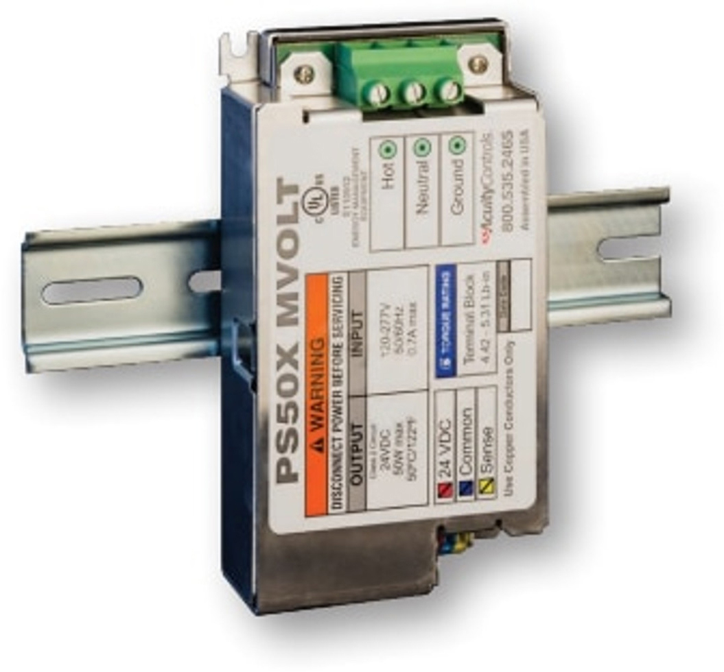 PCS-PWPWRDINTERM 50W 24VDC Compression Terminal Power Supply Din-Mount