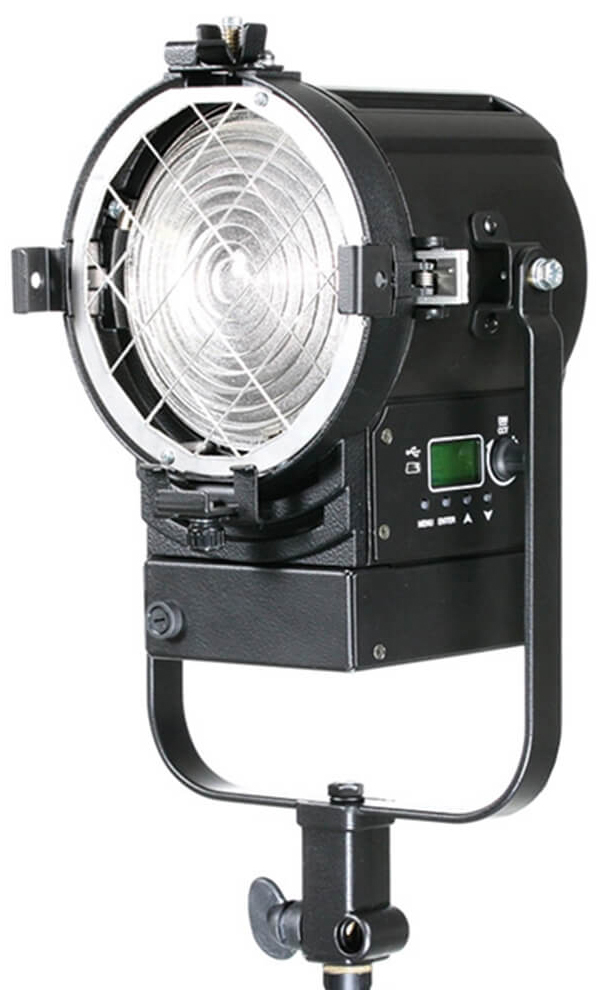 Picture of Litepanels LPAN-960-2301 60W Studio X2 Daylight LED Standard Yoke & USB Power Cable Fresnel Light