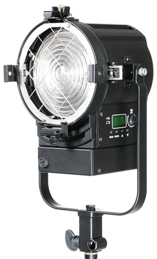Picture of Litepanels LPAN-960-2302 60W Studio X2 Tungsten LED Standard Yoke & USB Power Cable Fresnel Light