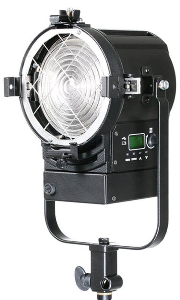 Picture of Litepanels LPAN-960-2303 60W Studio X2 Bi-Color LED Standard Yoke & USB Power Cable Fresnel Light