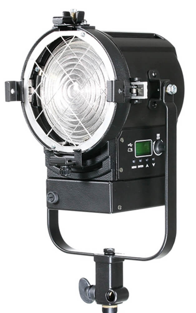 Picture of Litepanels LPAN-960-2312 60W Studio X2 Tungsten LED Pole Operated & USB Power Cable Fresnel Light
