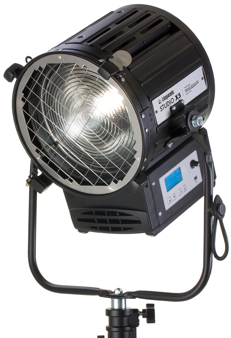 Picture of Litepanels LPAN-960-5312 200W Studio X5 Tungsten LED Pole Operated & USB Power Cable Fresnel Light