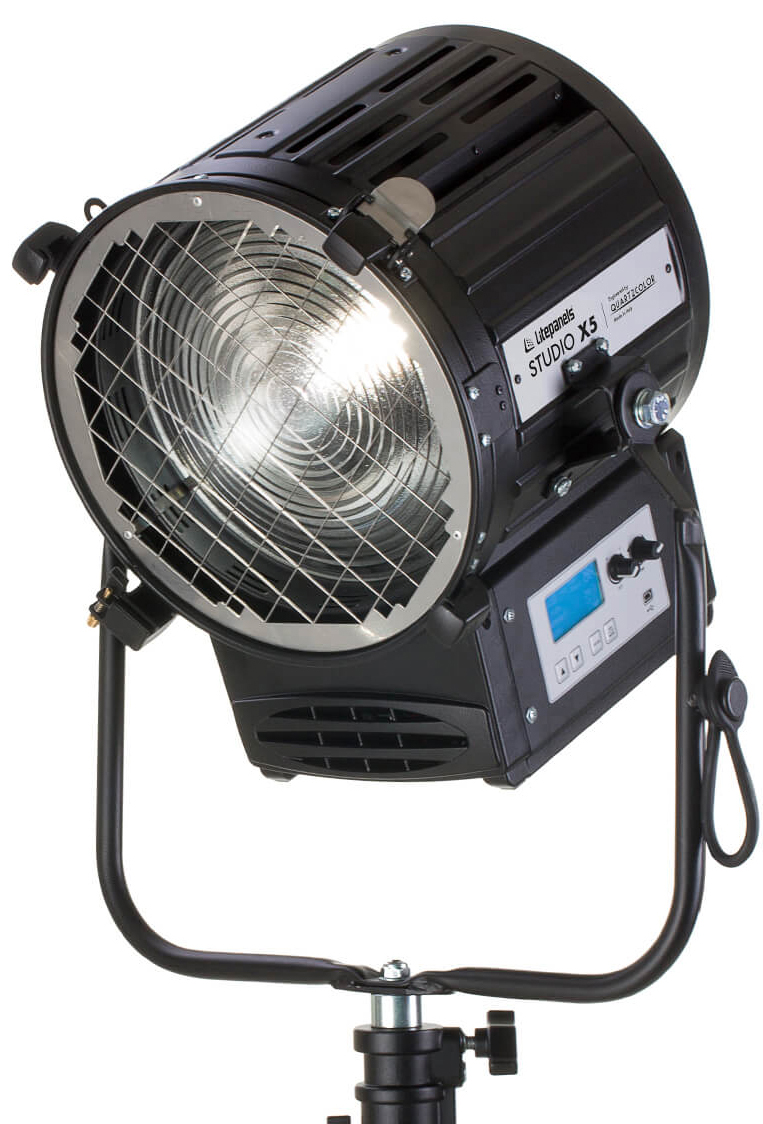 Picture of Litepanels LPAN-960-5313 200W Studio X5 Bi-Color LED Pole Operated & USB Power Cable Fresnel Light