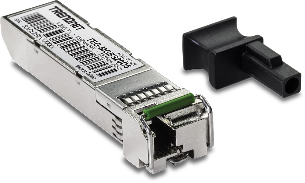 Picture of TRENDnet TNET-TEGMGBS20D5 SFP to RJ45 Dual Wave Single-Mode LC Module