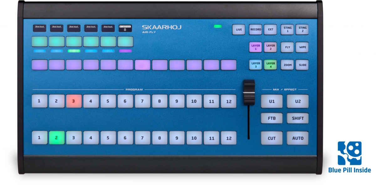 SKA-AIRFLY4VMIXV Air Fly Desktop Controller for Mix & Pill Inside, Blue