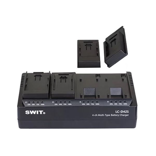 Picture of Swit SWIT-LC-D421C 4-Channel Simultaneous DV Battery Plate Charger