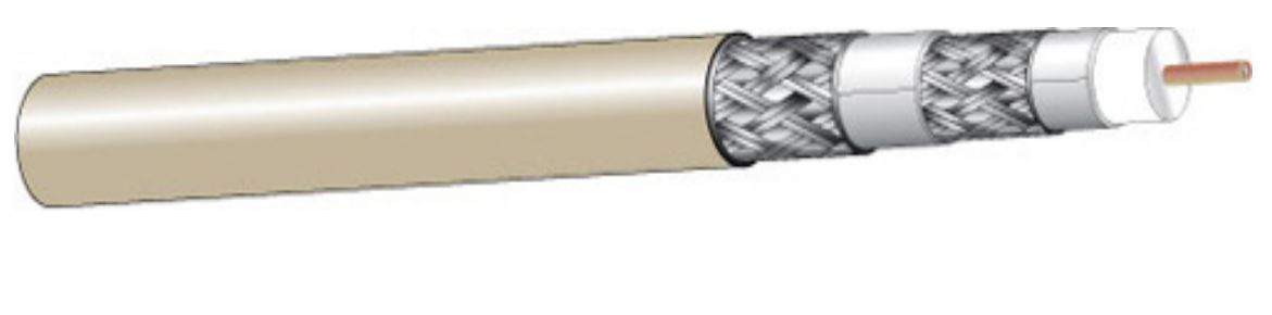 WP-25Q841-500IY 500 ft. CATV Coaxial Plenum Cable, Ivory