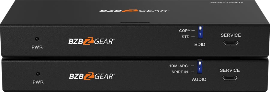 BG-EXH-70C4 4K 18Gbps HDMI HDBaseT Extender with IR, ARC, PoC, RS-232 & Audio De-Embedding - Up to 230 ft.