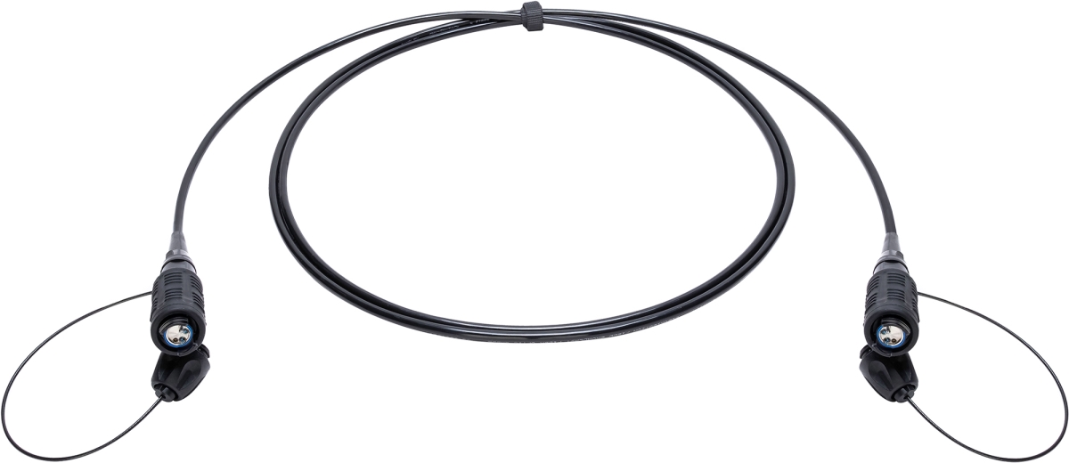 CMX-X1Q02M-0050 50 ft. QPC QMini HMA Compatible 2-Fiber OM4 Multimode Expanded Beam Fiber Cable
