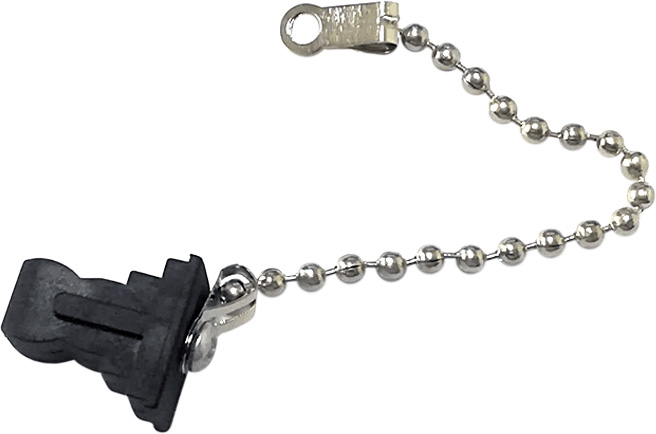 Picture of Camplex HF-SCDC-WC-25PK SC Fiber Connector Dust Cap with Metal Chain for Chassis - Pack of 25