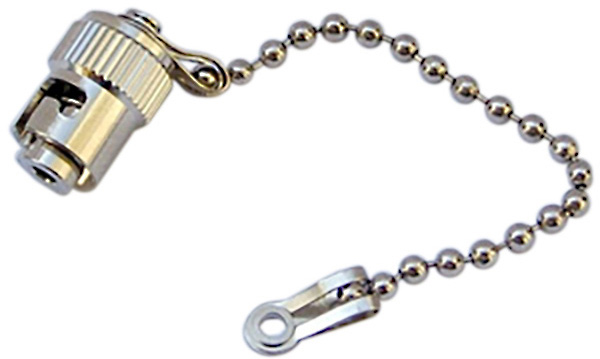 Picture of Camplex HF-STDC-WC-25PK ST Fiber Connector Metal Dust Cap with Chain for Chassis - Pack of 25