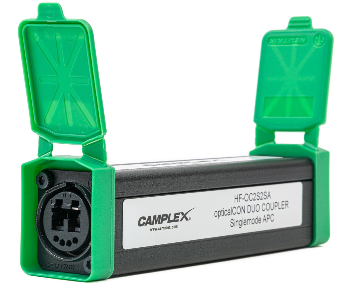 HF-OC2S2SA Inline Coupler OpticalCON DUO To DUO APC Single Mode