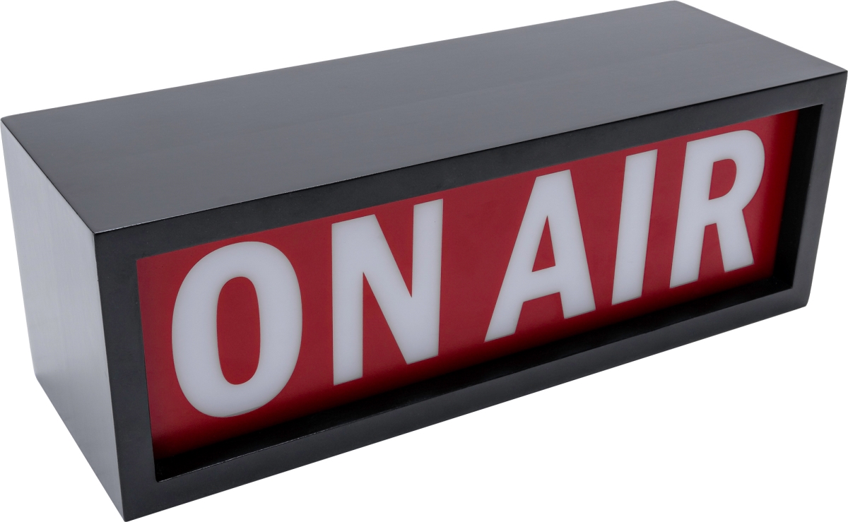 DSL-OA-2 ON Air Desktop Light with Wallmount Option Red Face with White Letters - Large