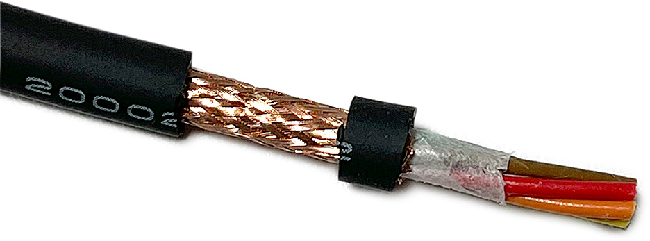 MG-W2757-500 5 Conductor 26AWG Superflex Miniature Control Cable - Black - 500 ft.