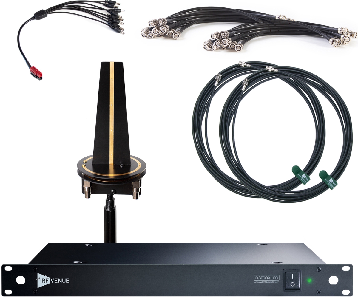 RFV-D-OMNID9 9 Channel Wireless Microphone Omni Upgrade Pack for the Distro9 HDR -  RF Venue