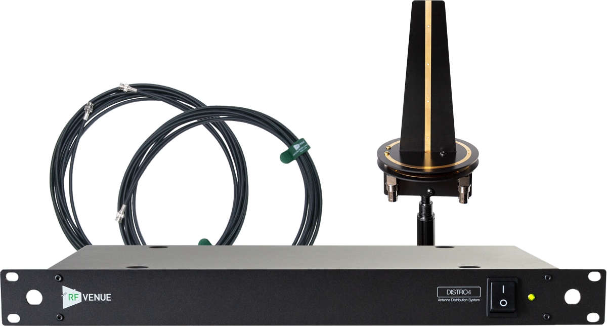 RFV-DOMNIDISTRO4 4-Channel Wireless Microphone Omni Upgrade Pack for the Distro4 -  RF Venue
