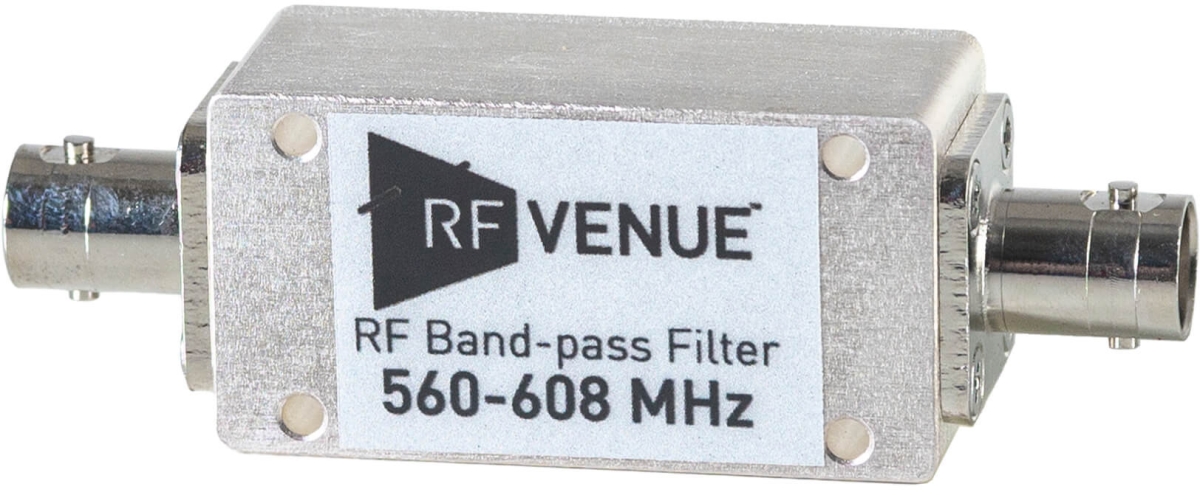 RFV-BPF560T608 Band-Pass RF Channel Filter - 560-608 MHz -  RF Venue