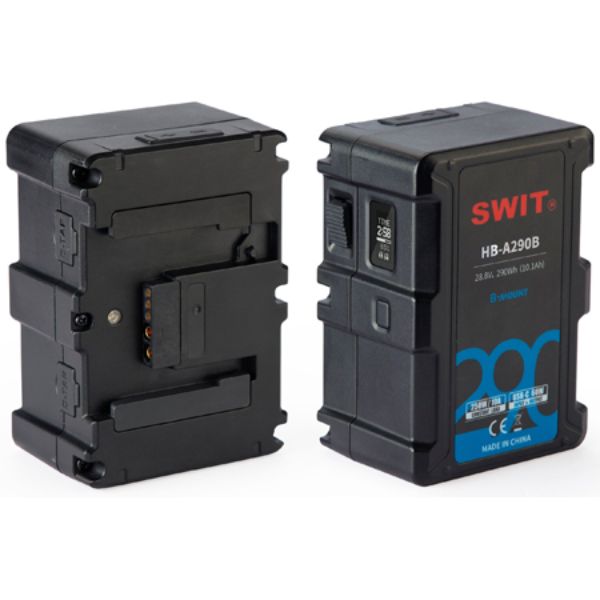 Picture of SWIT Electronics SWIT-HB-SA290B 28.8V 290Wh High-load ARRI Standard B-mount Fast Charge Battery with 250W & 10A Power Output