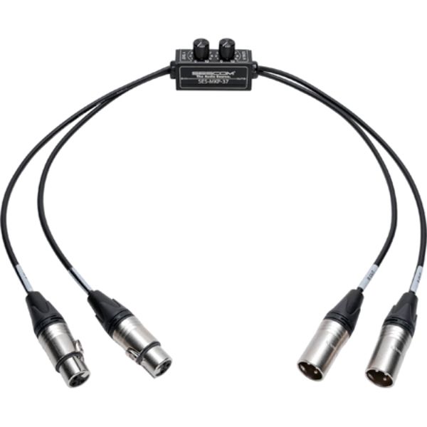 Picture of Sescom SES-MKP-37 12 in. 2-Channel Audio Volume Control with Neutrik XLR Connectors on Canare L-2E5 Pigtails