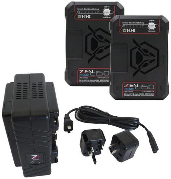 Picture of IDX IDX-ZC-2C150G ZC-2C150G Dual-Channel Li-Ion Battery Charger & 2 x ZEN-C150G Battery Kit