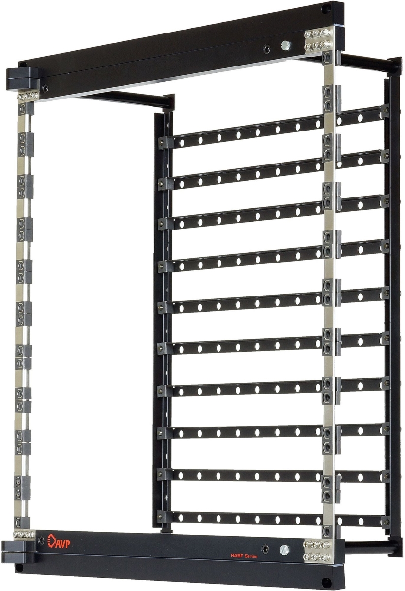 -HABF10ICMSB6 12RU Patch Panel Rack Frame with Accommodates 10 Rack Units & Intergrated Cable Management Frame for HABF10-ICMS-B60