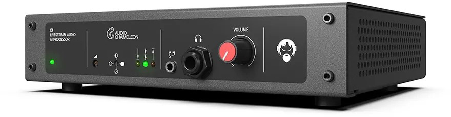 AA-C4 C4 Chameleon AI Automatic Audio Processor with Loudness Control for Livestreams