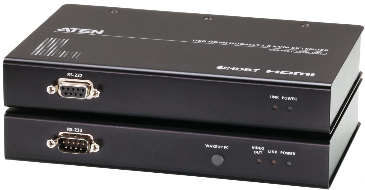 ATEN ATEN-CE820 USB HDMI HDBaseT2.0 KVM Extender System with Local & Remote Units