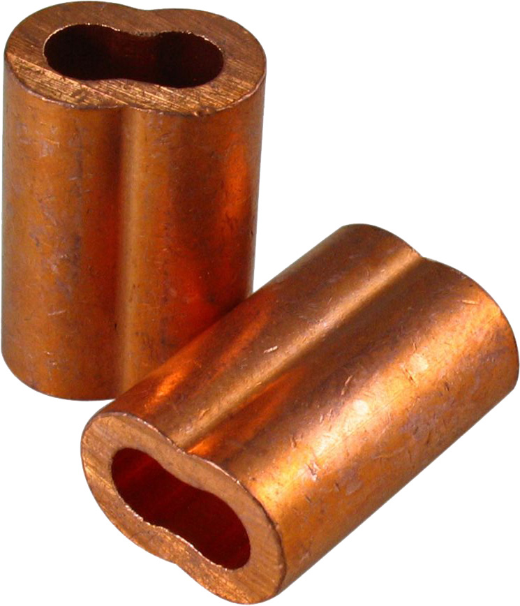 CSL250X100 0.25 Copper Swage Sleeves - Pack of 100