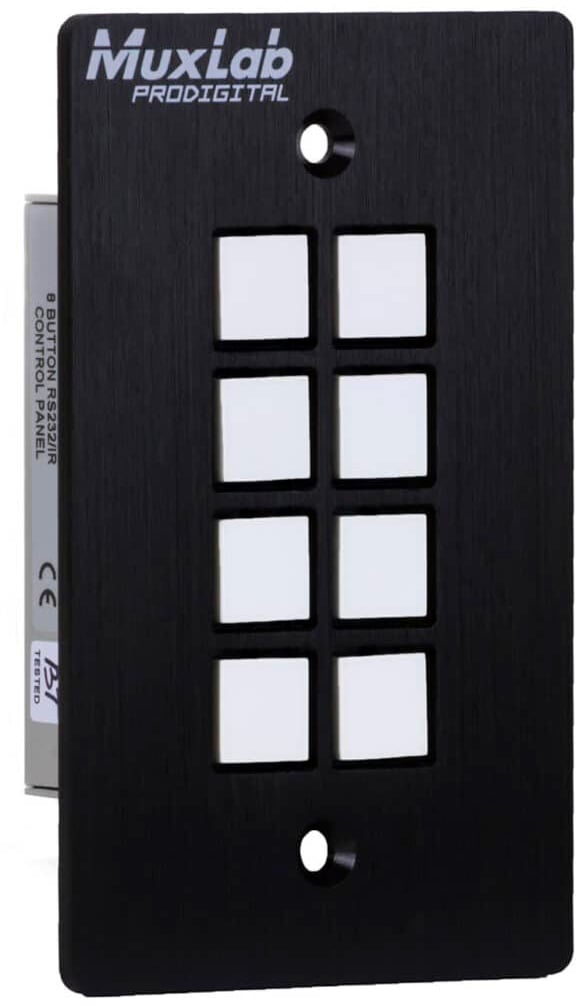 MUX-500816-IP-V2 8 Button IP POE Control Panel