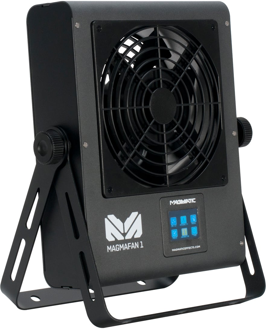 Picture of Elation ELAT-MAGMAFAN1 MAGMAFAN 1 Compact All-Purpose Stage Fan with DMX-512 Control with Adjustable & 80 watt with LCD Touchscreen