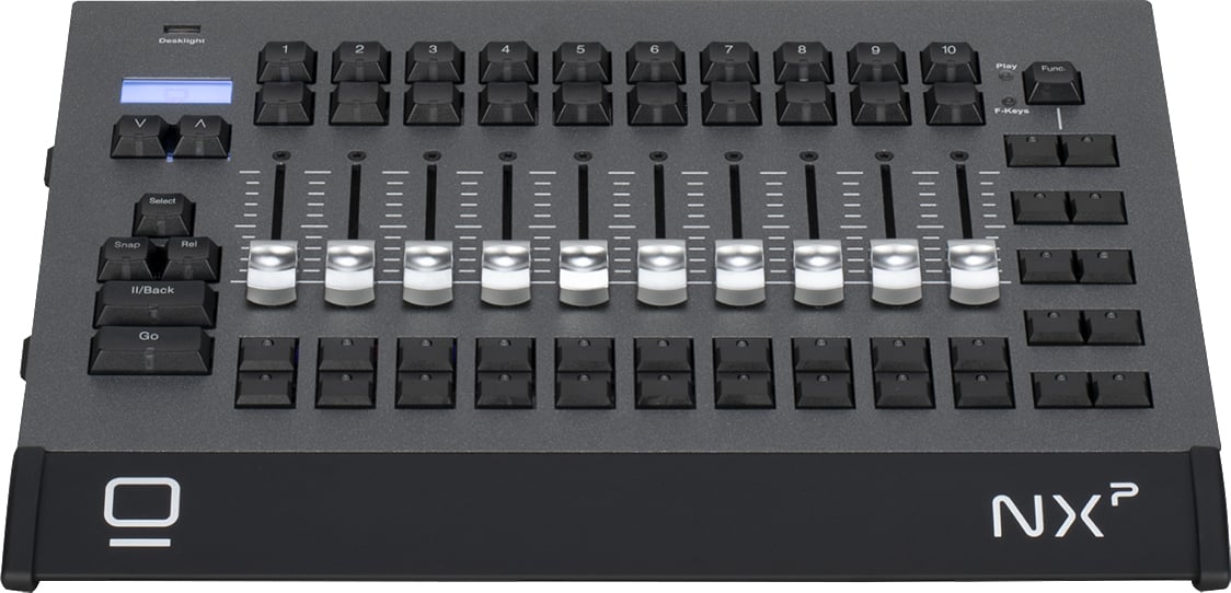 ELAT-NX-P Obsidian Control Systems NX-P 10 Fader 4 Universe Motorized ONYX Fader Wing