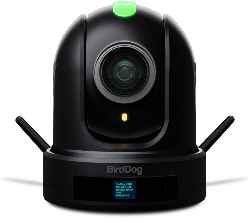 Picture of BirdDog BDS-X120 X120 NDI HX3 Enabled Wi-Fi Production with 1080P 20x PTZ Camera - Black