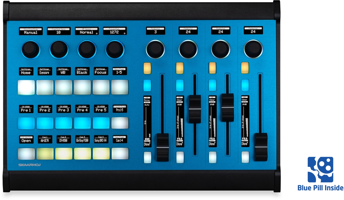 SKA-COLOR-FLYV3B Multi Camera RCP with Blue Pill - Iris Control with Motorized Faders