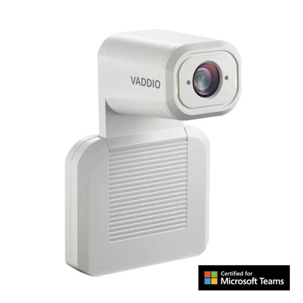 Picture of Vaddio VAD-99921182000W IntelliSHOT-M HD EPTZ USB 3.0 PoE Plus Auto-Tracking Camera with 30x Zoom for Microsoft Teams - White